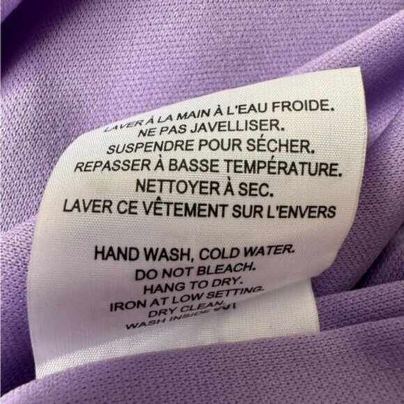 Addition Elle Michel Studio Purple Flutter Sleeves Mini Dress Size 20 Feminine - Picture 14 of 14